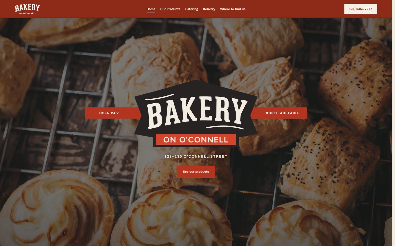 The new Bakery on O'Connell website